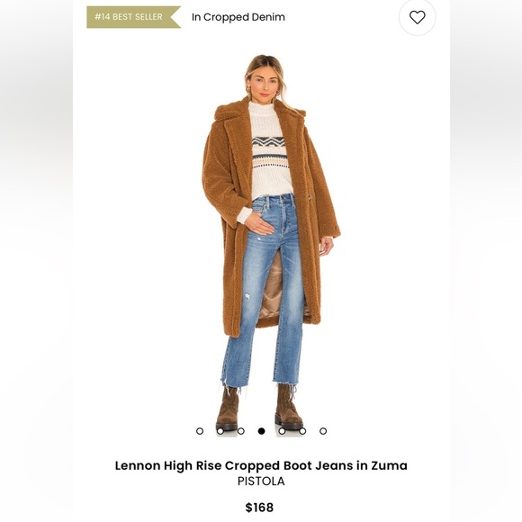 Pistola Lennon High Rise Cropped Boot Jeans in Zuma Size 26 - Picture 12 of 12